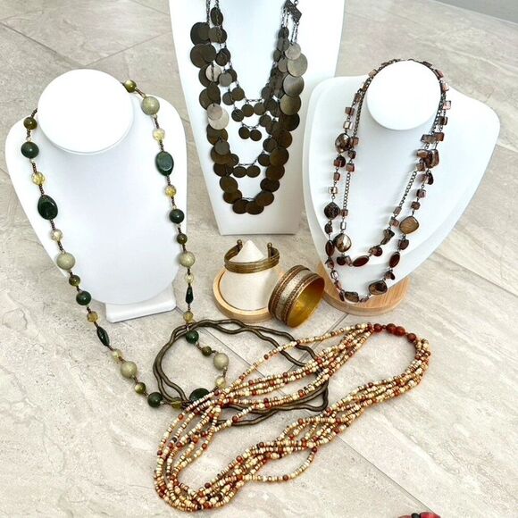 Ethnic Tribal Jewelry Bundle Lot - Necklaces & Bracelets - Picture 2 of 12